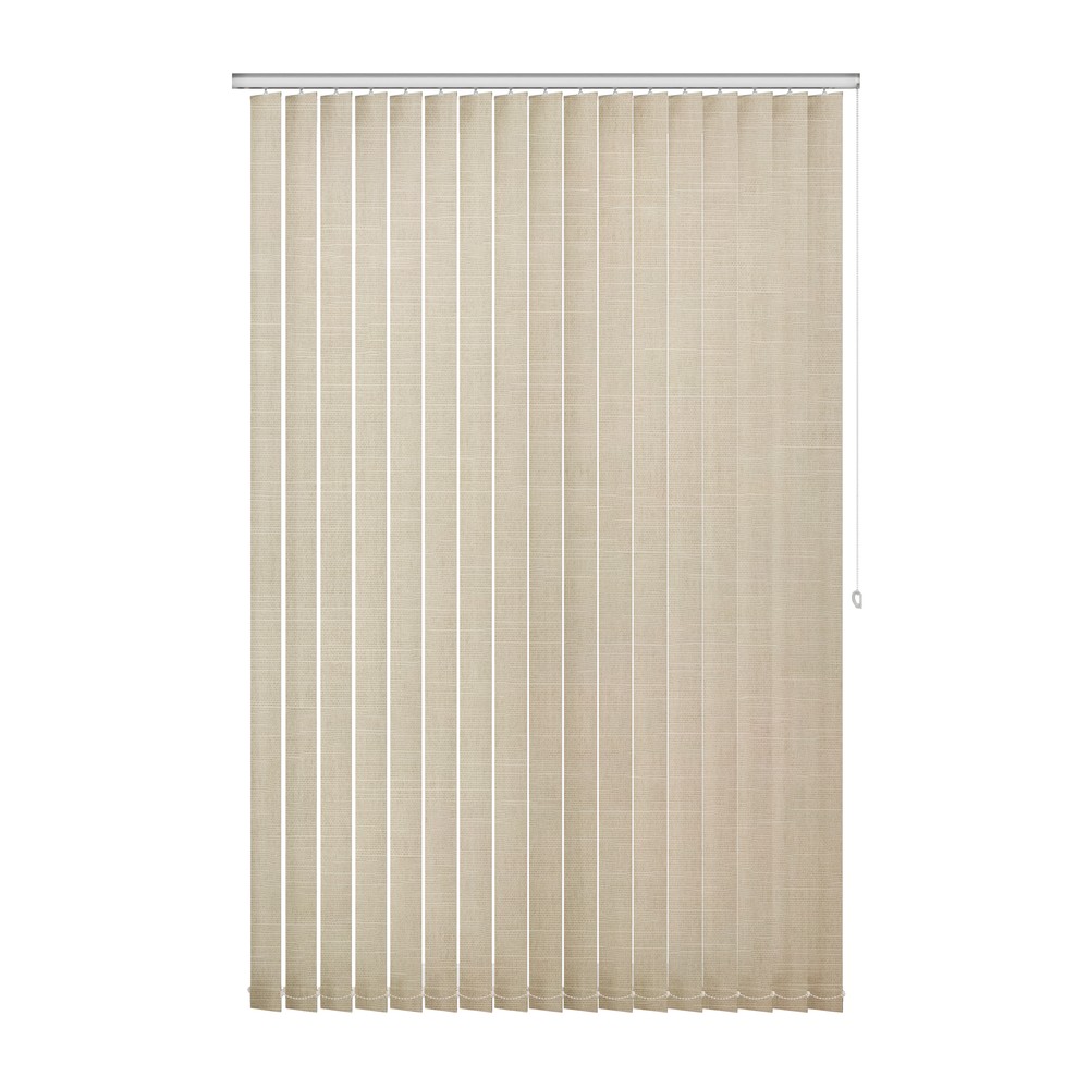 Warmth: The Fabric Box Vertical Blinds Hayworth Warmth