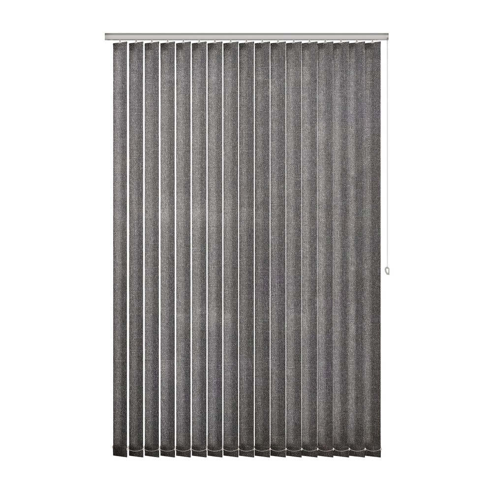 Midnight: The Fabric Box Vertical Blinds Henlow Midnight