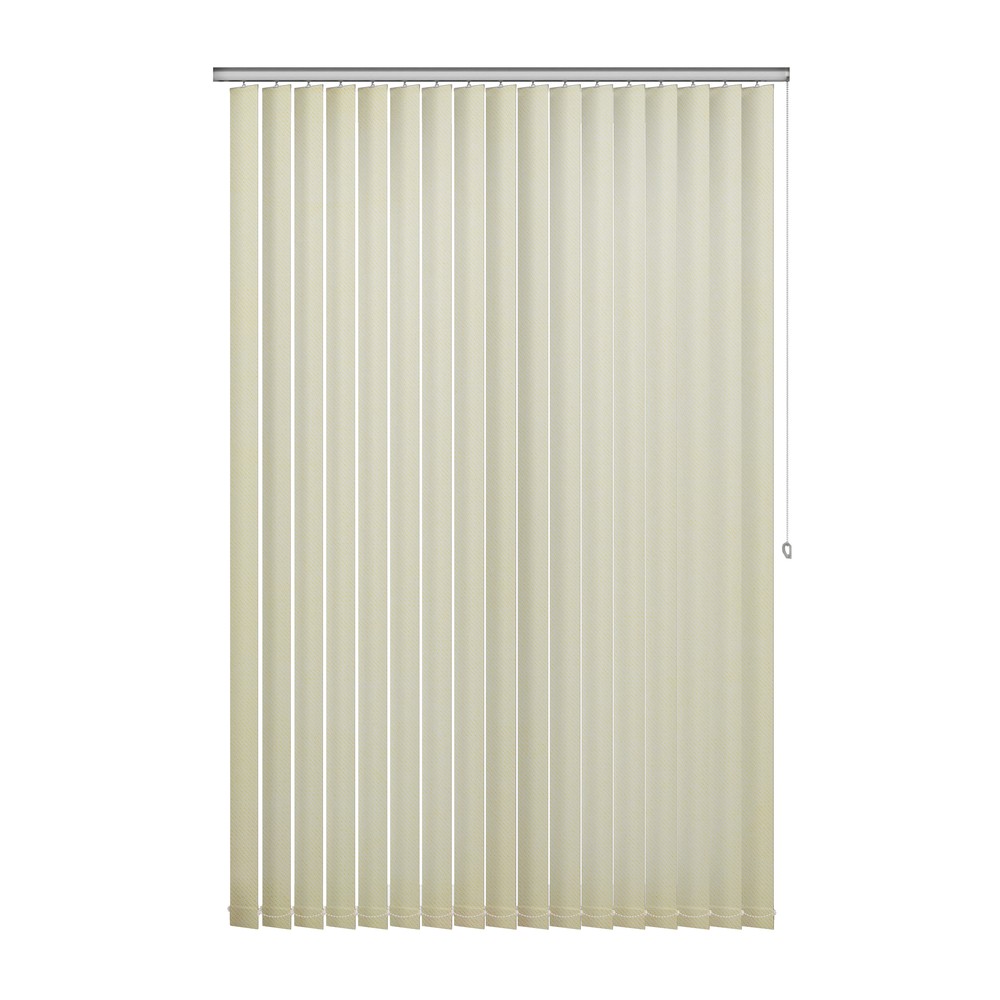 Honey: The Fabric Box Vertical Blinds Hanson Honey