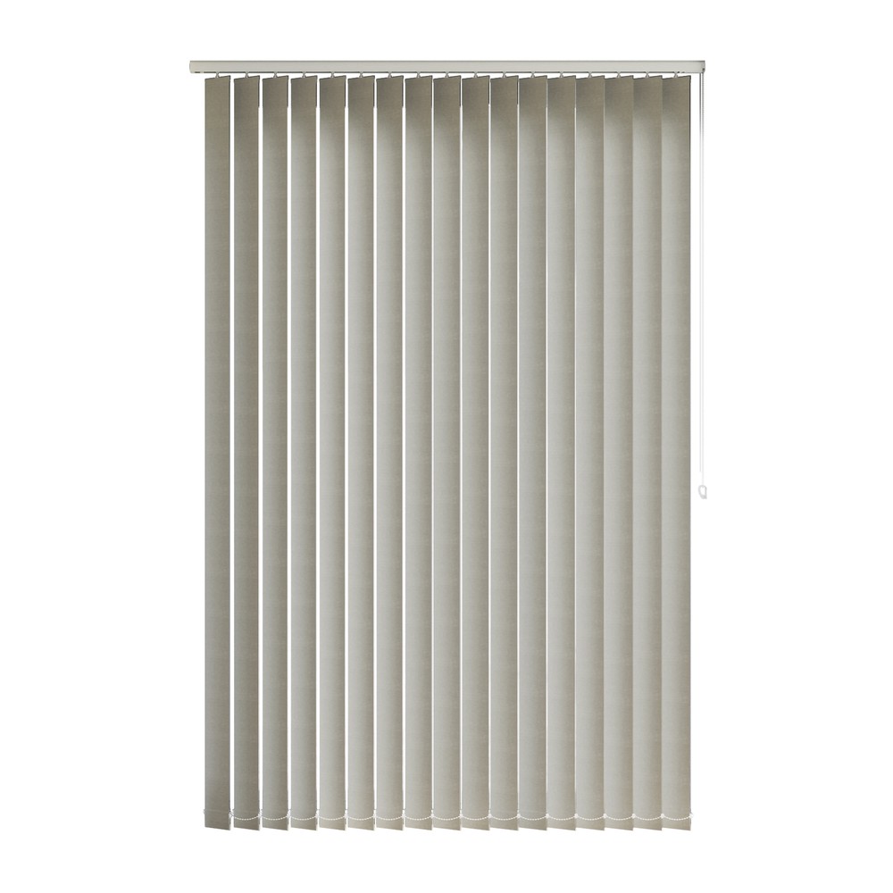 Steel: The Fabric Box Vertical Blinds Soma Steel