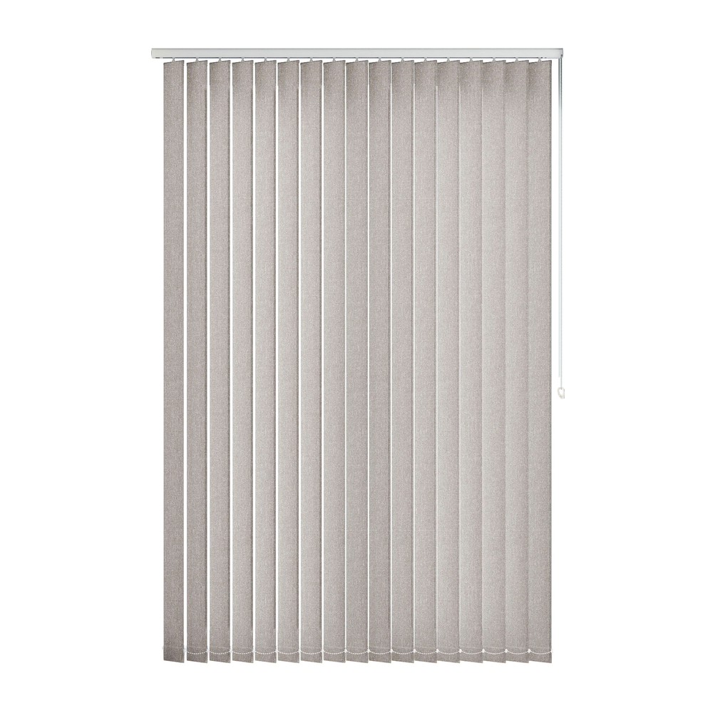Graphite: The Fabric Box Vertical Blinds Henlow Graphite