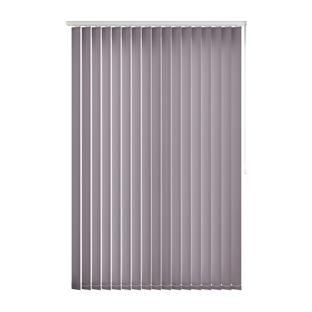 Sloe: The Fabric Box Vertical Blinds Splash Sloe