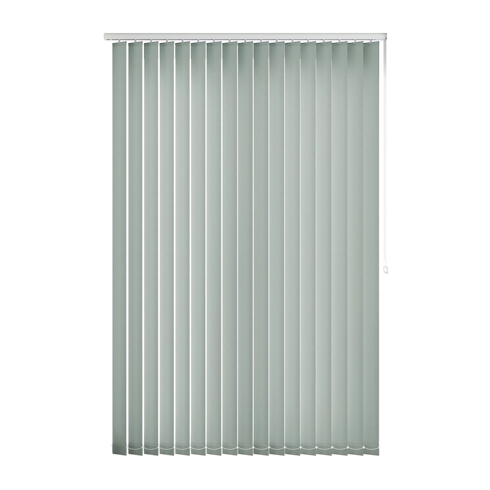 Duck Egg: The Fabric Box Vertical Blinds Splash Duck Egg