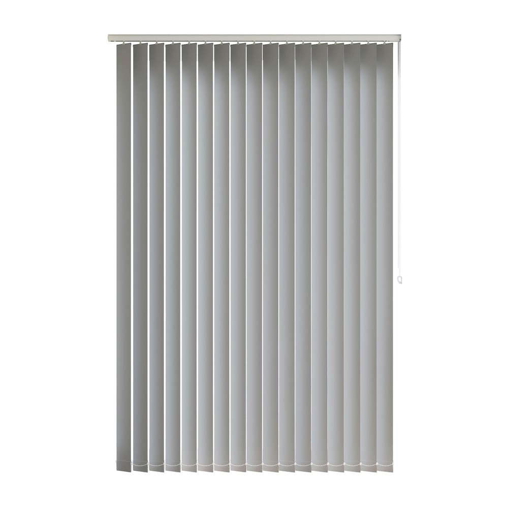 Ash: The Fabric Box Vertical Blinds Arona Ash