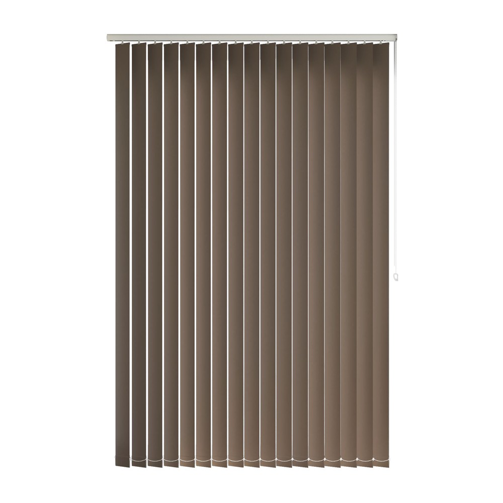 Pebble: The Fabric Box Vertical Blinds Arona Pebble