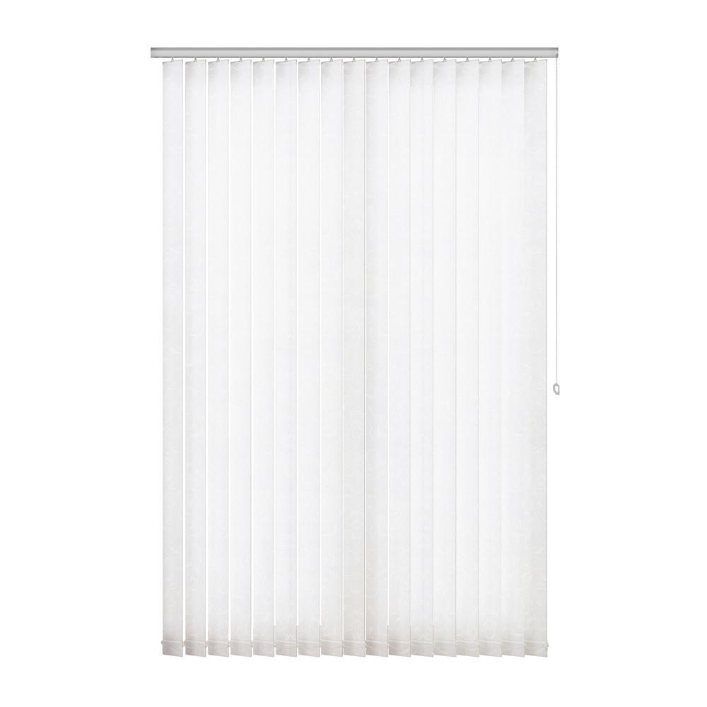 Chiffon: The Fabric Box Vertical Blinds Fleur Chiffon