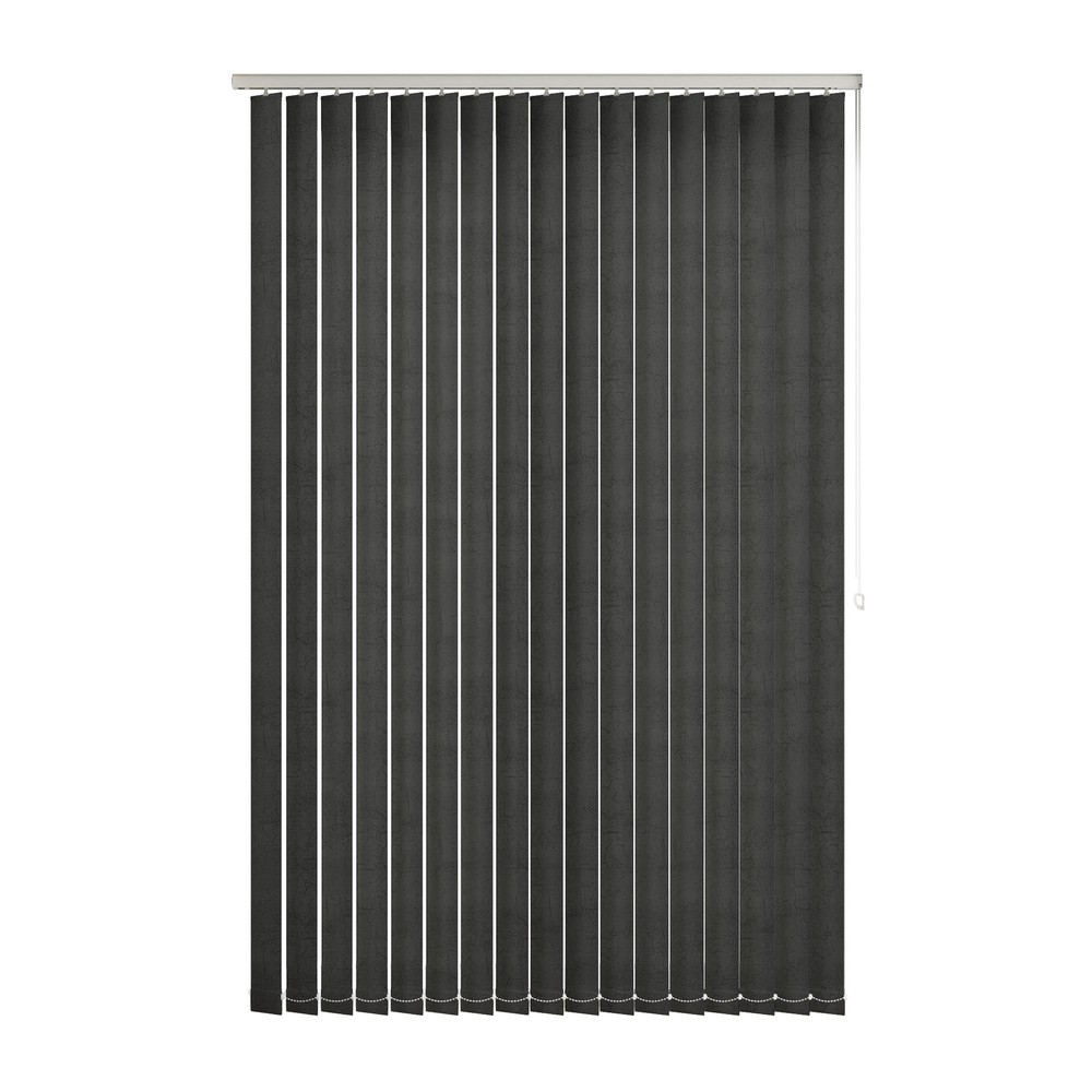 Black: The Fabric Box Vertical Blinds Metz Black