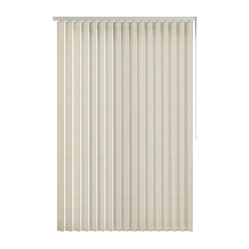 Ivory: The Fabric Box Vertical Blinds Metz Ivory