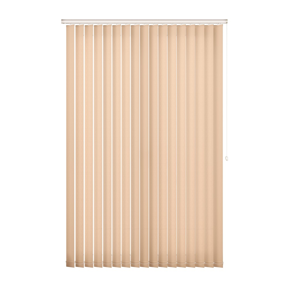 Cashew: The Fabric Box Vertical Blinds Splash Cashew