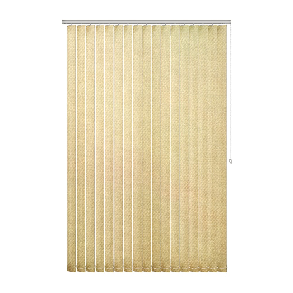 Honey: The Fabric Box Vertical Blinds Henlow Honey