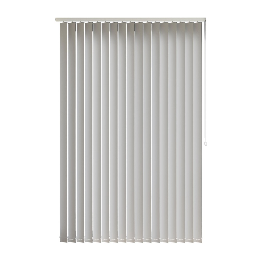 Stone: The Fabric Box Vertical Blinds Sirocco Stone